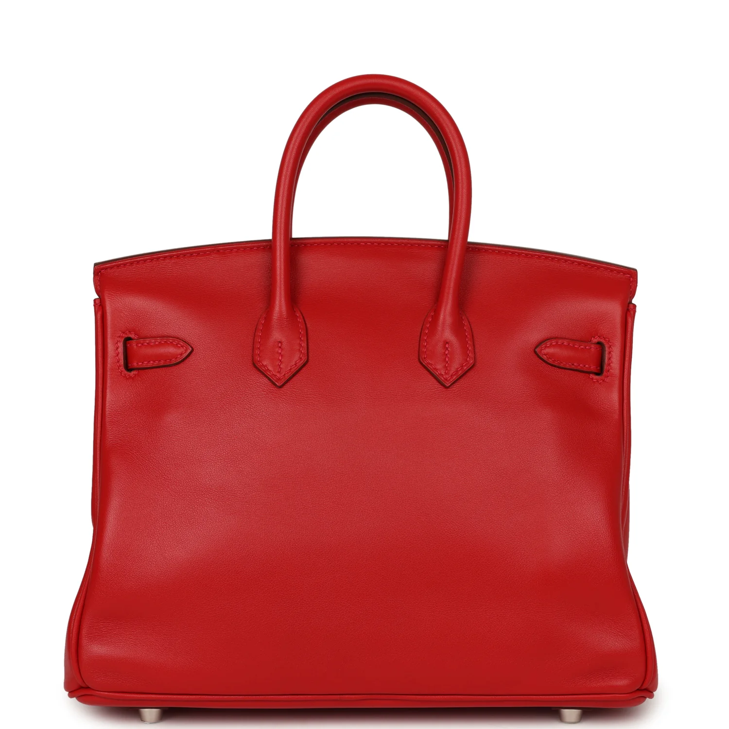 Hermes Birkin 25 Vermillion Swift Palladium Hardware
