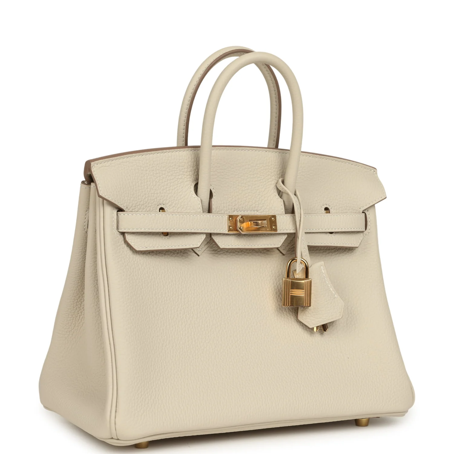 Hermes Birkin 25 Craie Togo Gold Hardware