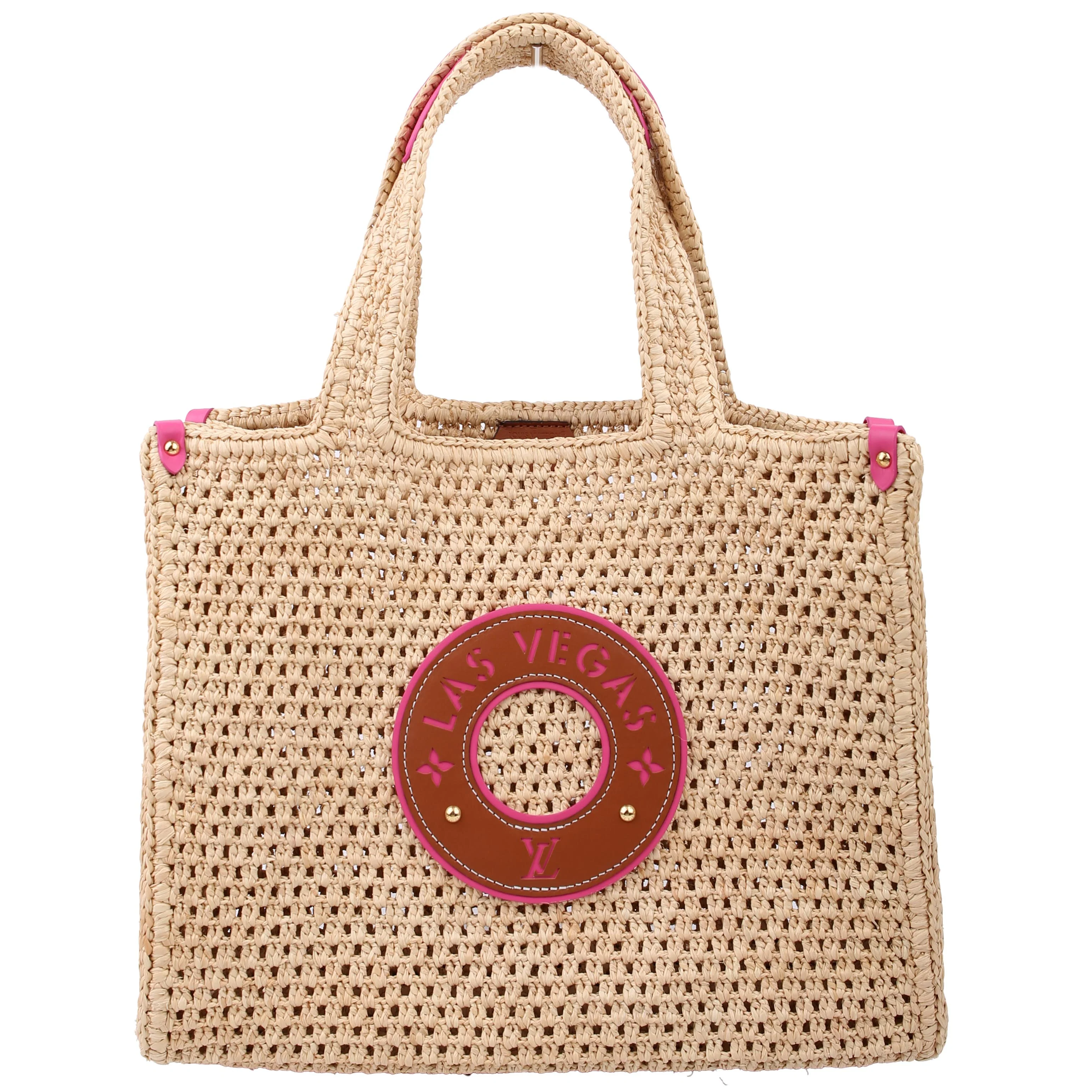 LOUIS VUITTON ONTHEGO MM By The Pool Raffia