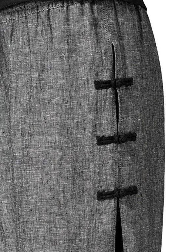 Cotton-linen Fashion Ankle Pants