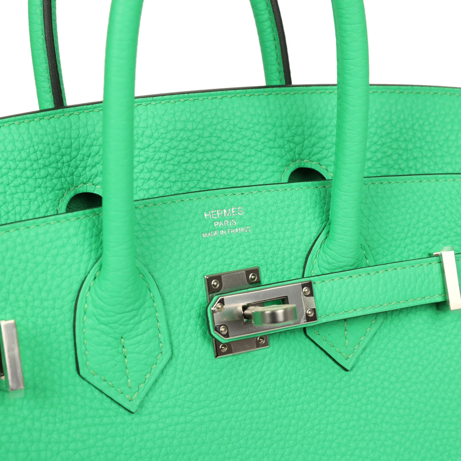 Hermes Birkin 25 Vert Comics Togo Palladium Hardware