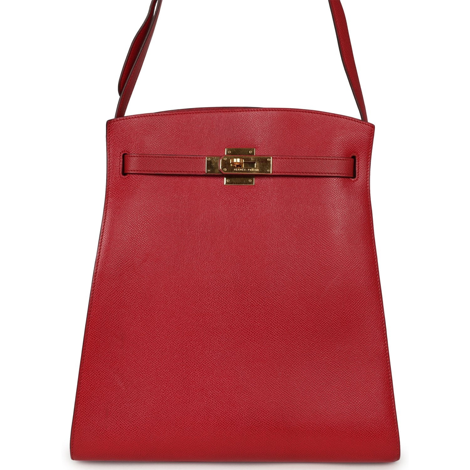 HERMÈS Kelly Sport 29 GM Rouge Vif Courchevel Gold Hardware
