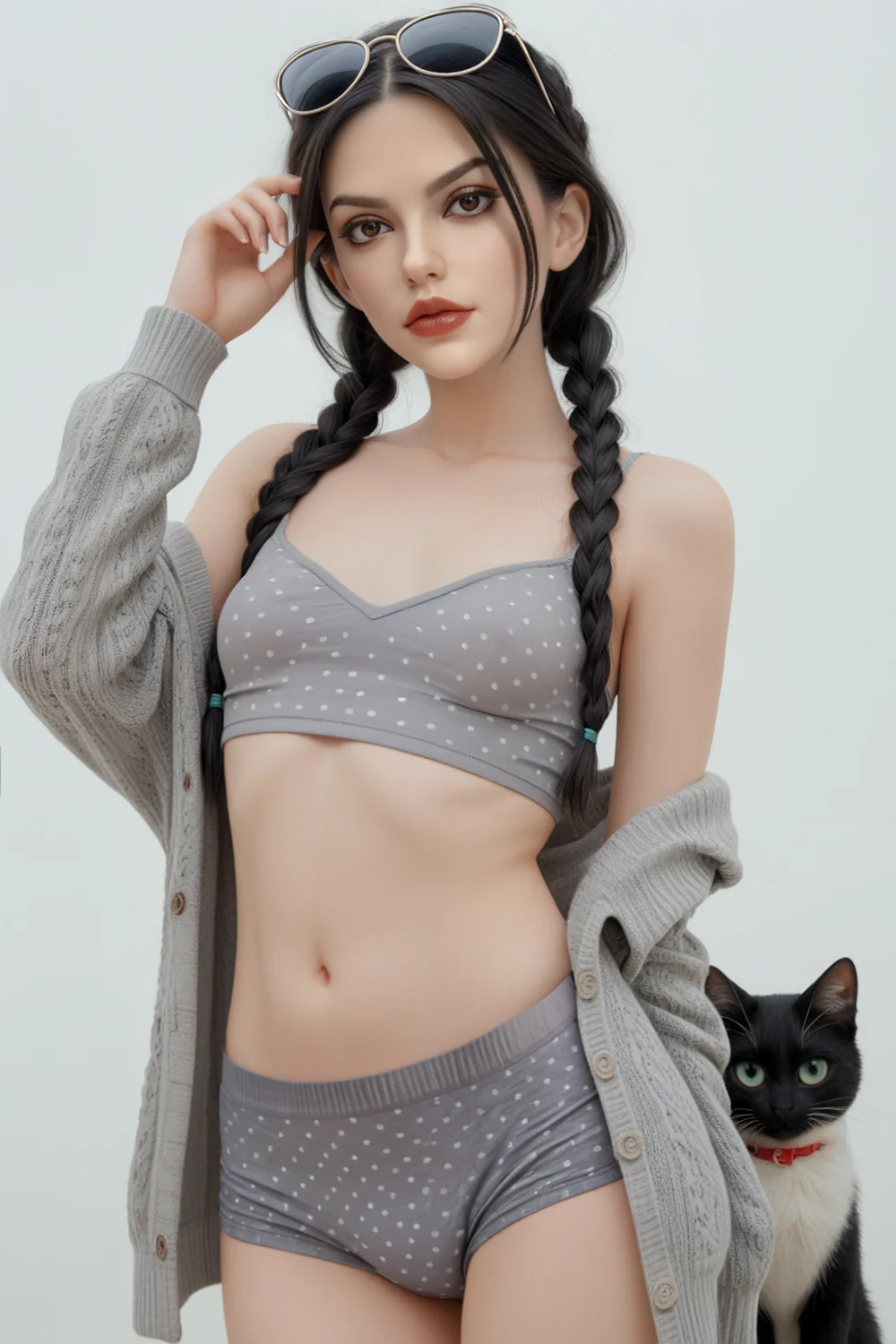US Stock - Andra Plus 5ft21/ 159cm S16 Silicone Head + TPE Body Cute Lightweight Flat Chested Sex Doll
