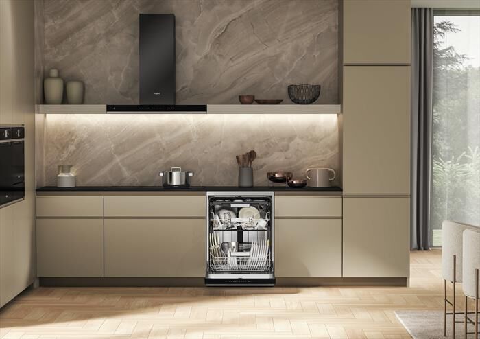 WHIRLPOOL - Lavastoviglie MAXISPACE W7F HP43 X Classe C 15 cop-Stainless steel