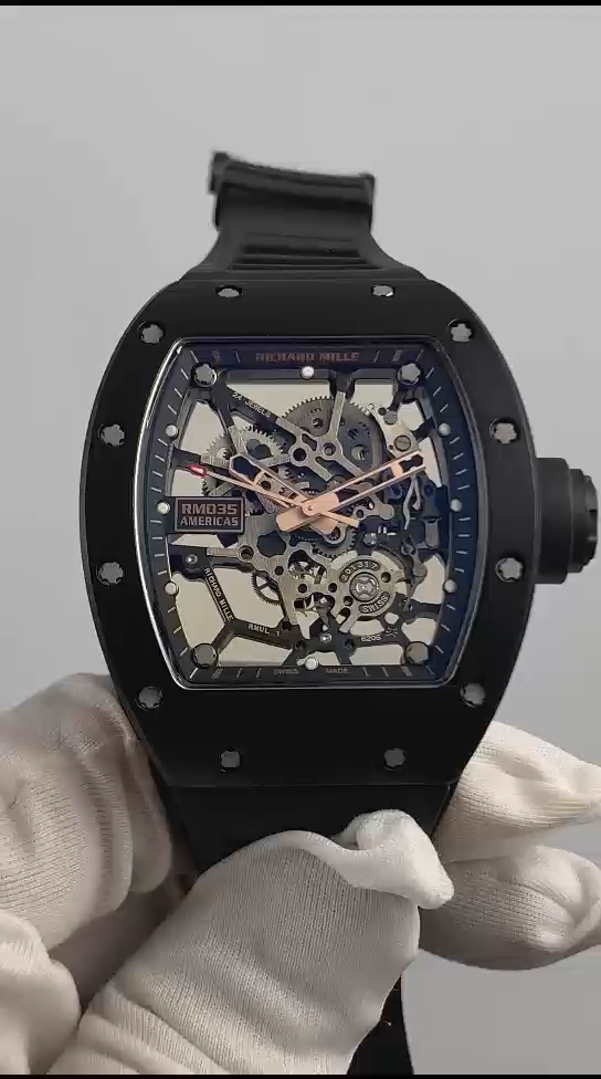 【7A Quality】Richard Mille RM 035 Black Toro Nadal Replica Watch