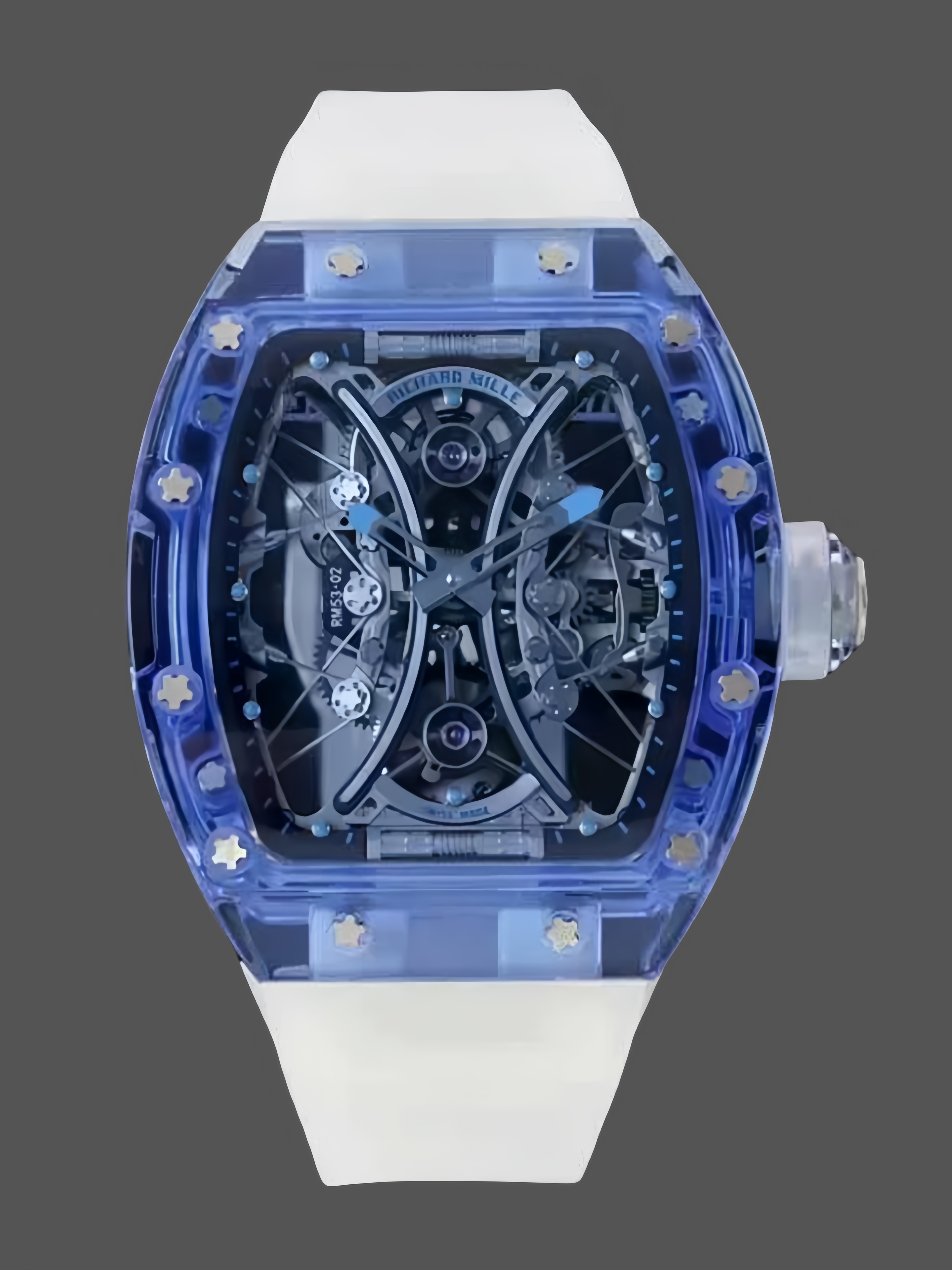 【7A Quality】Richard Mille RM53-02 Tourbillon Blue Sapphire Limited Edition