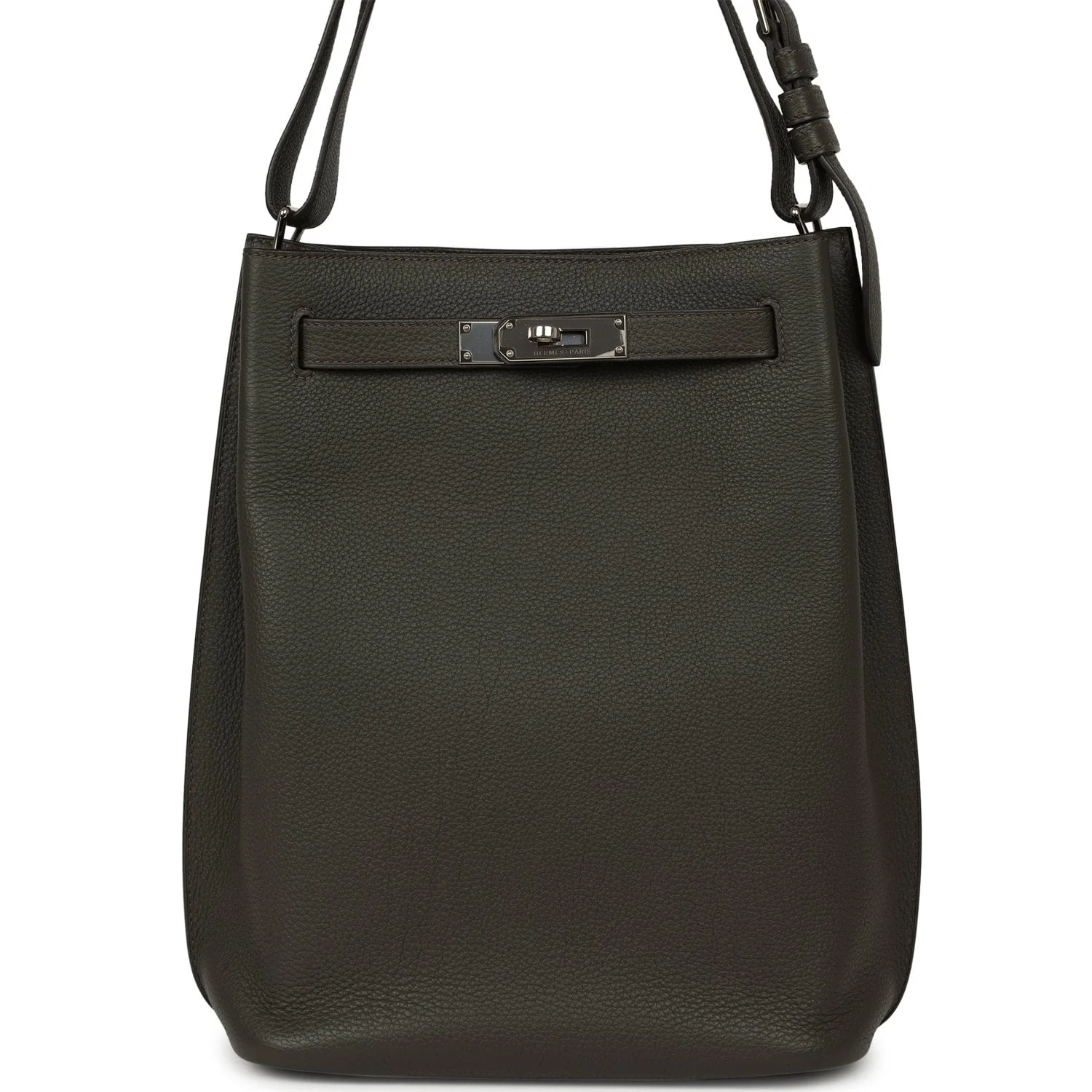 HERMÈS So Kelly 22 Vert De Gris Togo Palladium Hardware
