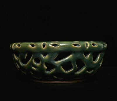 Old Chinese Ru Yao Ru Kiln Double Decker Bowl