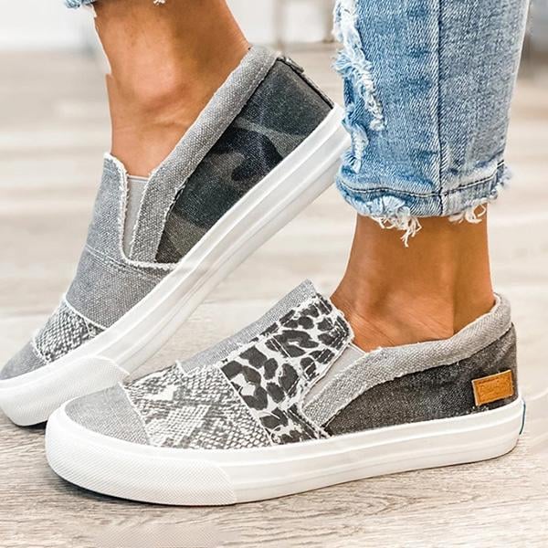 Flat set foot casual single shoes canvas shoes