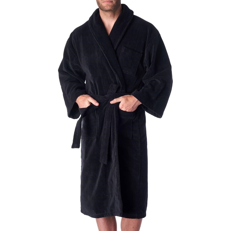 Alpine Swiss Pure Cotton Terry Cloth Men's Bathrobe