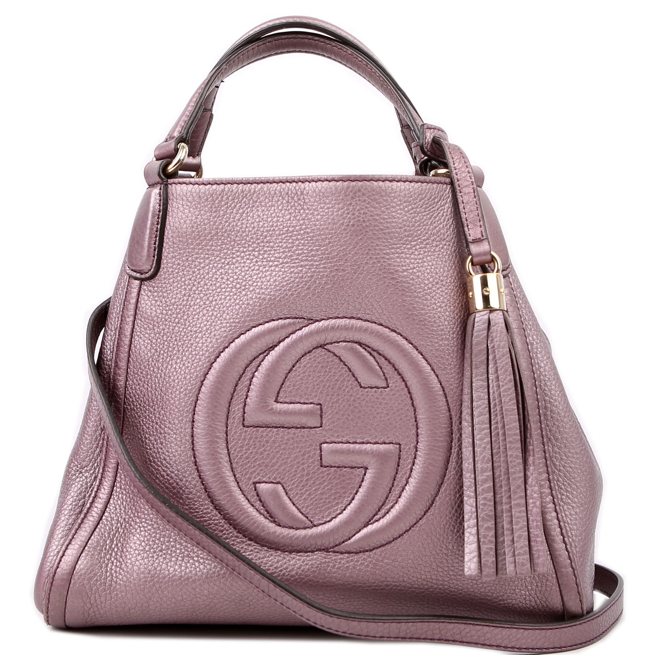 336751 Soho Leather Shoulder Purple