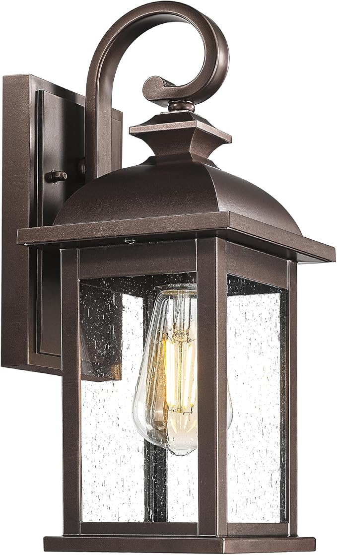 YARDLUME Outdoor Wall Lantern Oil Rubbed Bronze
