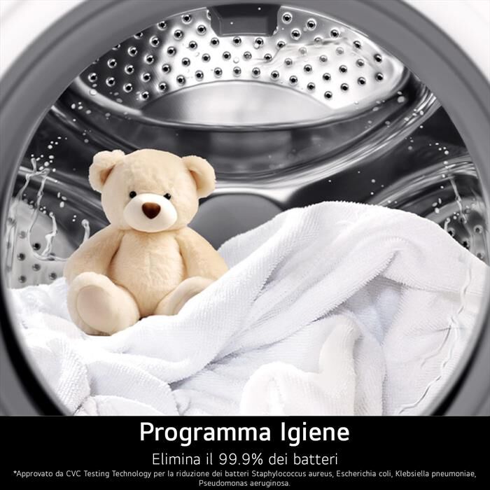 LG - Lavatrice Slim F4NA10S7NWK 7KG Classe A-White
