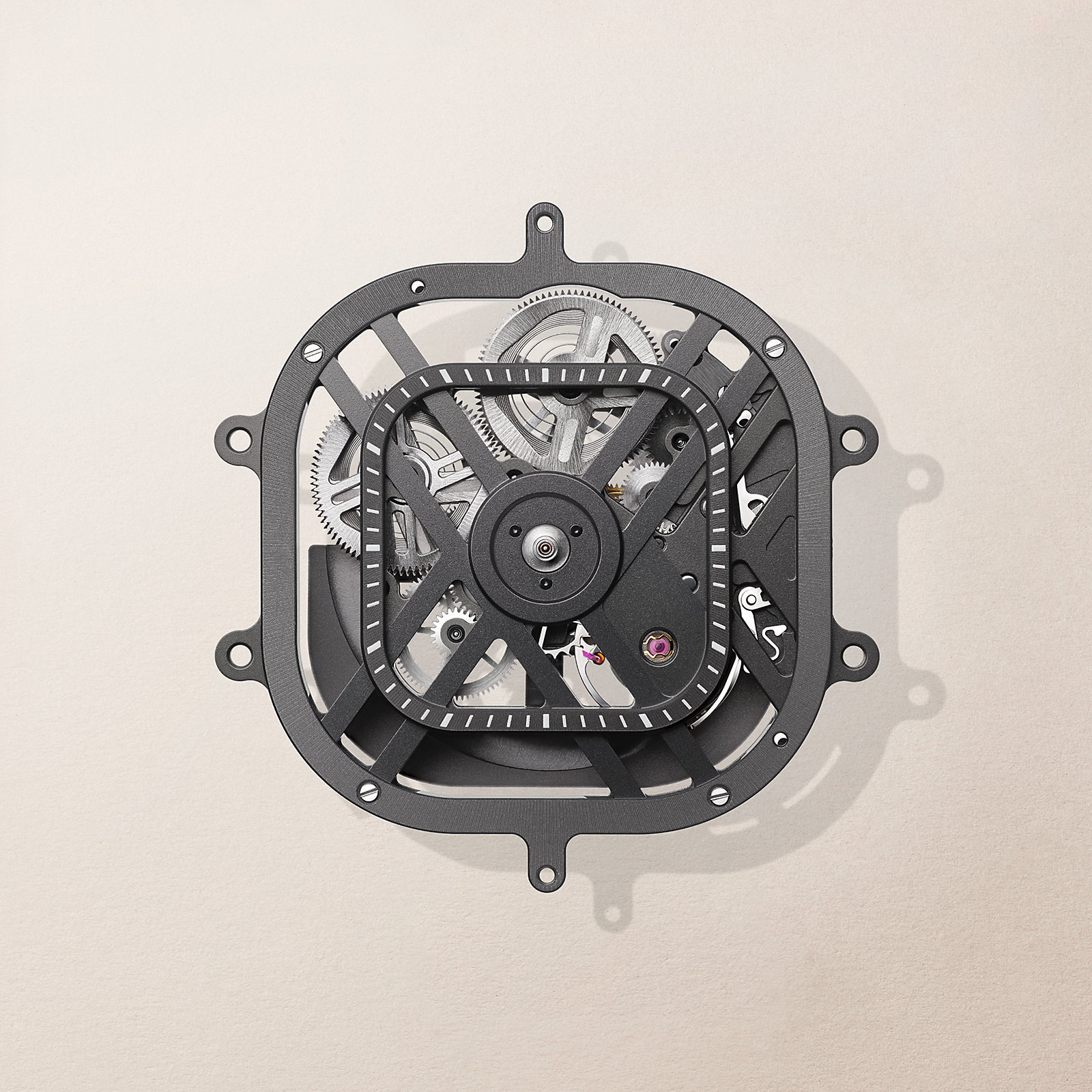 Hermès H08 Squelette watch, 42 mm