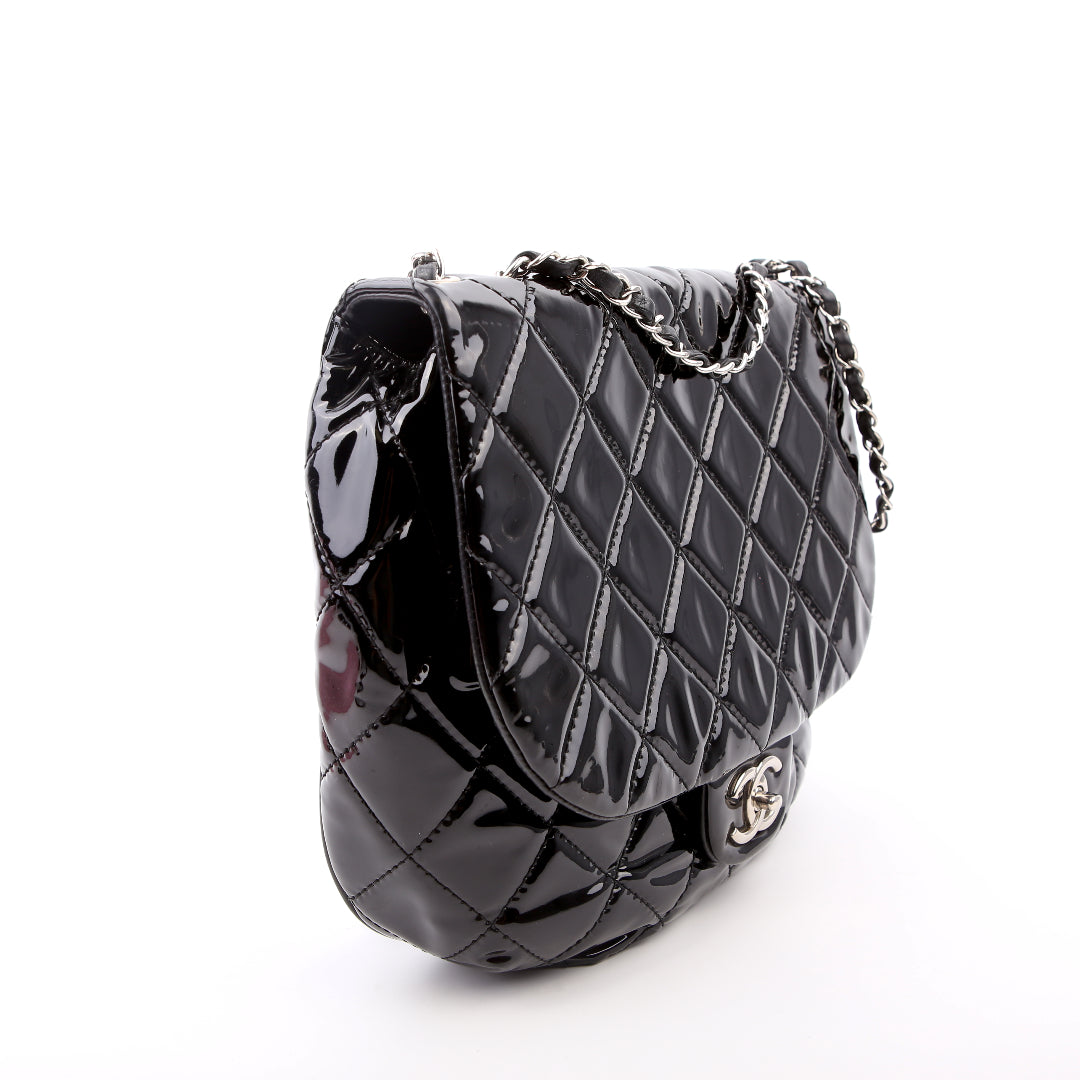CHANEL CC Bubble Quilted Flap Bag Black