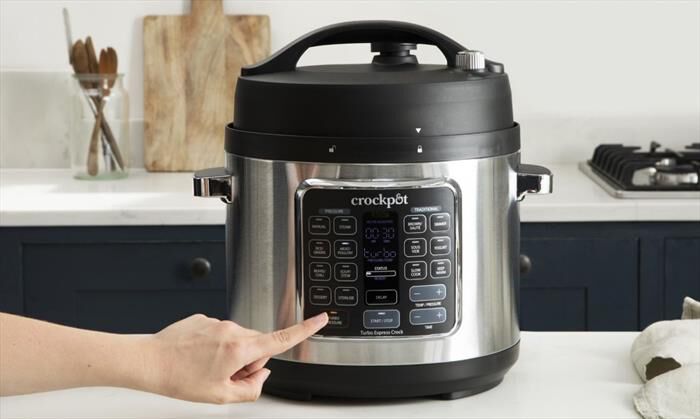 Crock Pot - TURBO EXPRESS COOKER 5.6 LT-Argento