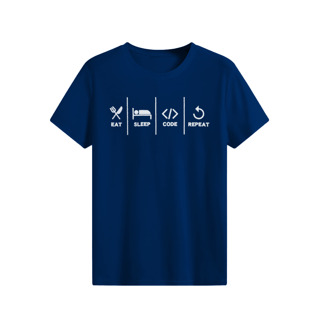 EAT SLEEP CODE REPEAT T-shirt