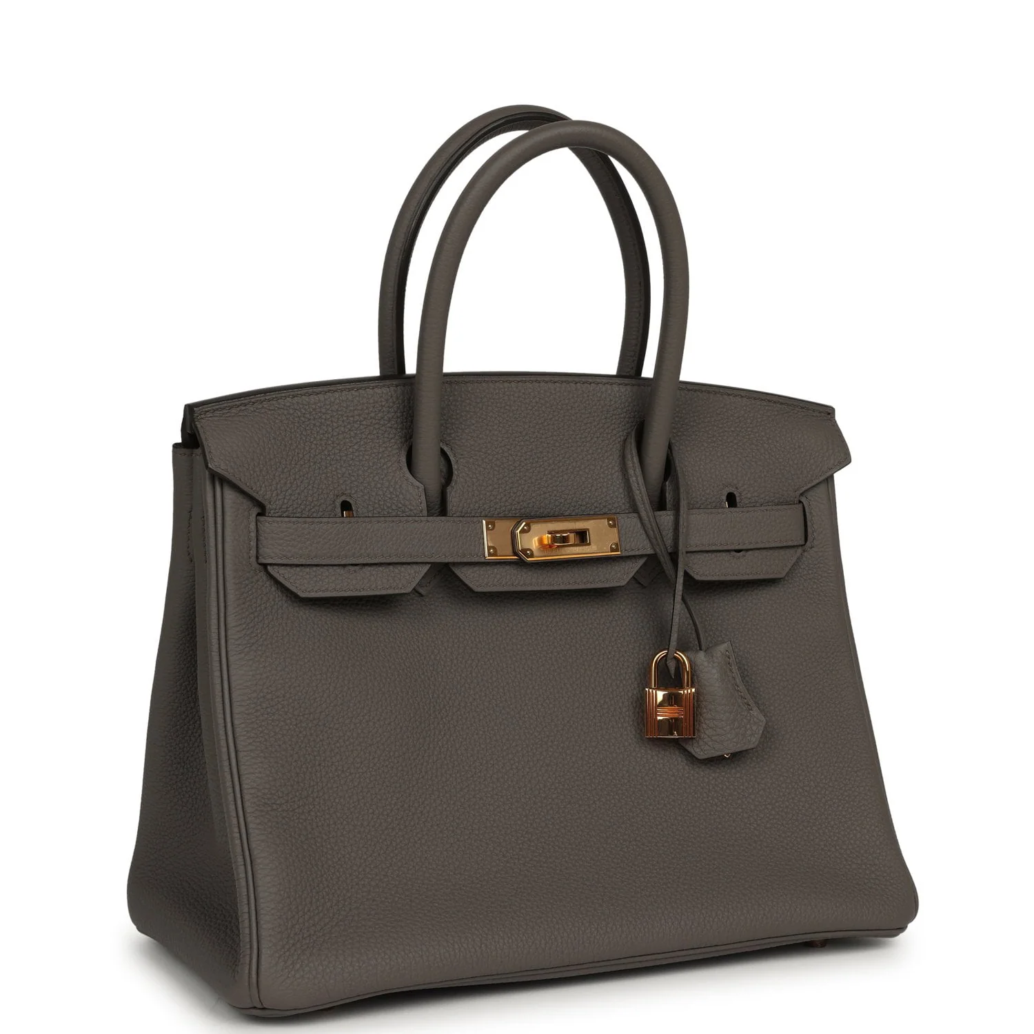 HERMÈS Birkin 30 Etain Togo Rose Gold Hardware