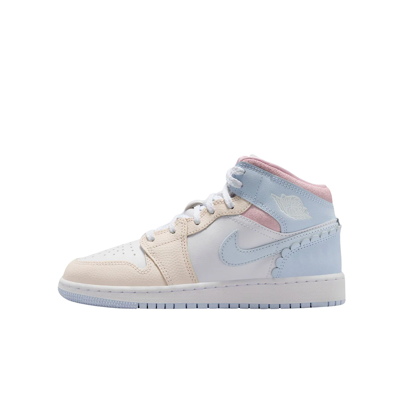 Air Jordan Mid SE GS (Half Blue/half Blue-pale Ivory-white)