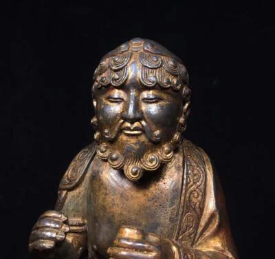 27CM Old Chinese Bronze Statue Buddha N1607