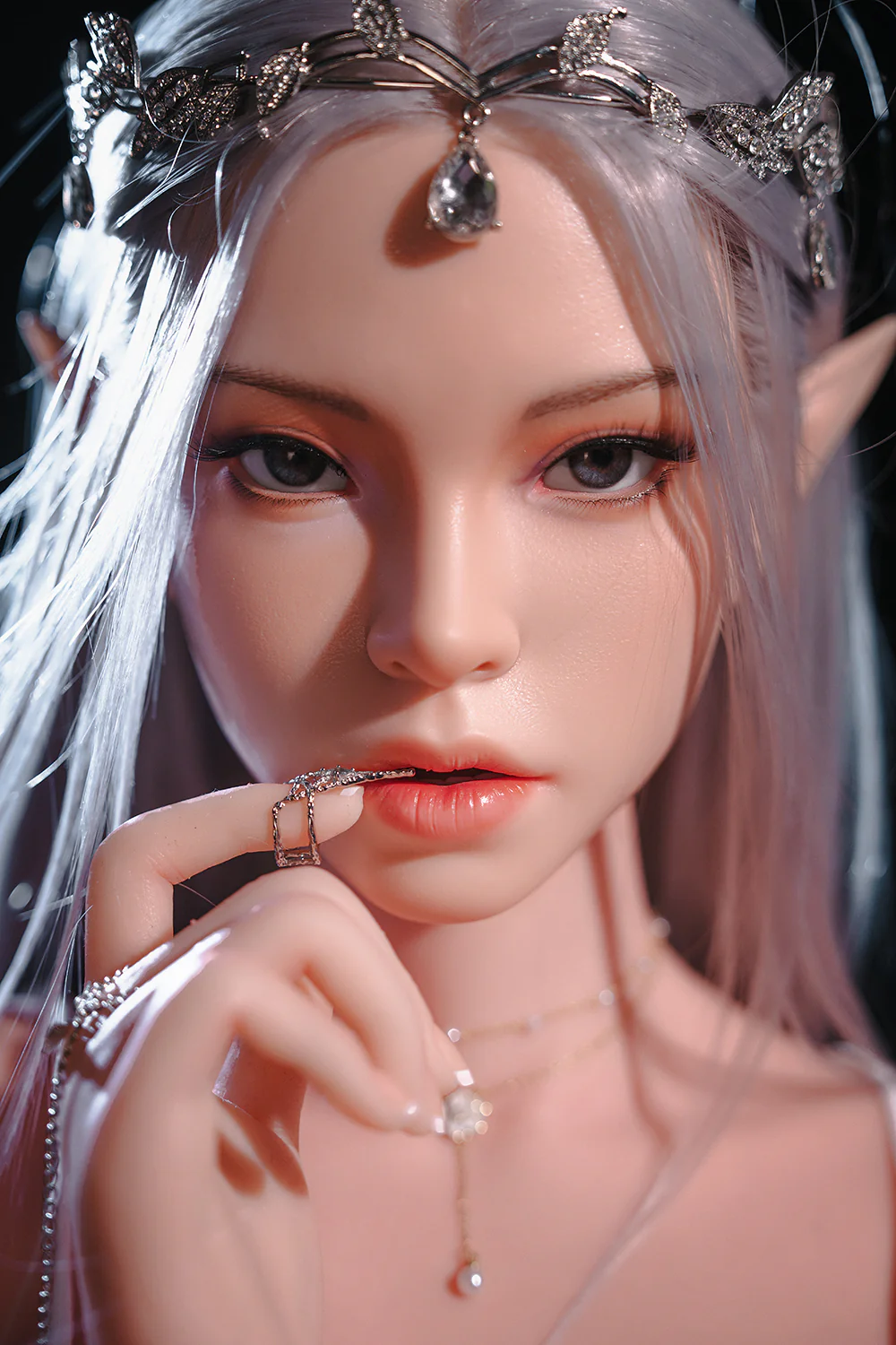 US Stock - Topfire Elliana 5ft35/ 165cm T07 Blowjob Head Silicone Realistic Full Body ELF Sex Doll