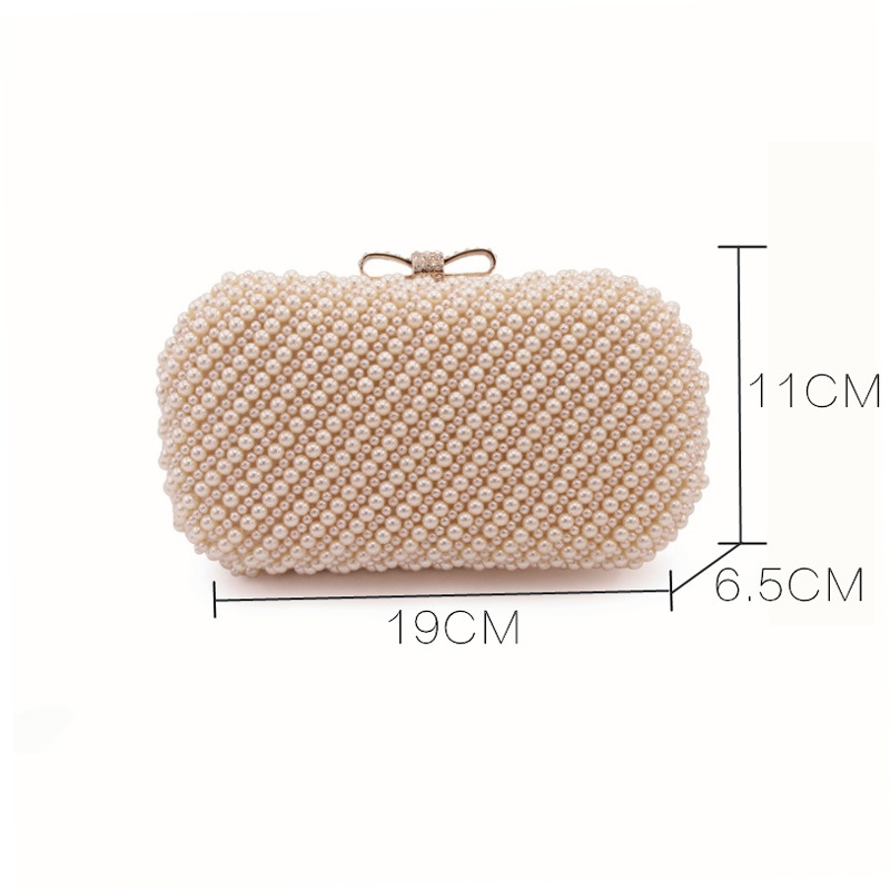 Pearl lady cheongsam sweet butterfly handbag