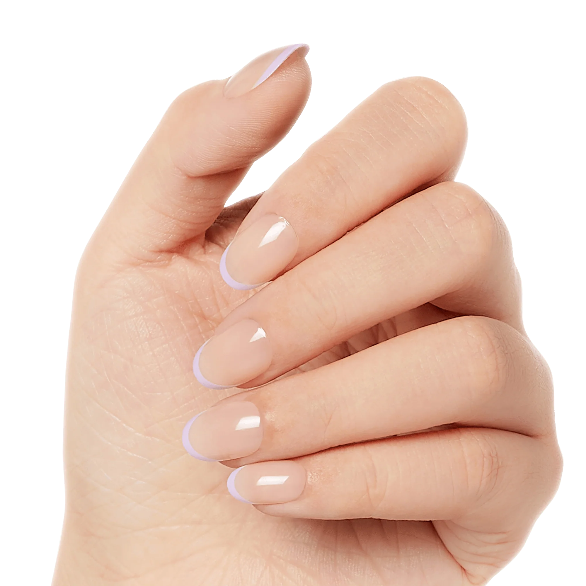 KISS Salon Acrylic French Color Press On Glue Nails - Like Me