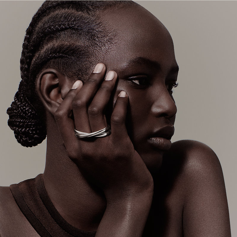 Chaine d'ancre Punk double ring