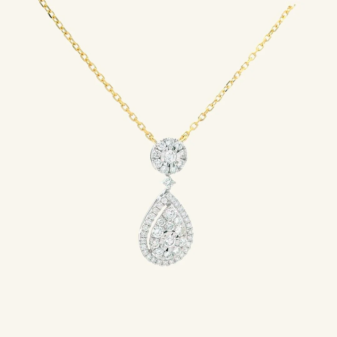 Liame Pear Diamond Necklace