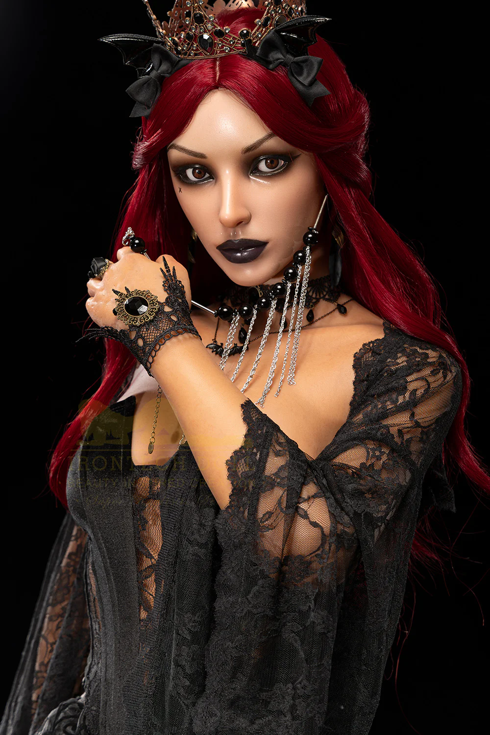 Irontechdoll Sara 5ft54 / 169cm #S47 RedHead Full Silicone Dark Tanned Full Size Cosplay Hentai Sex Doll