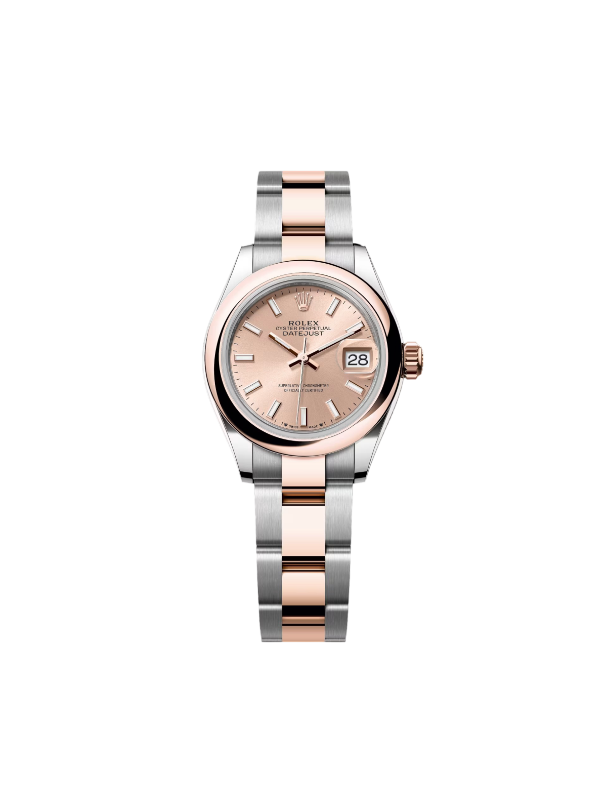 RLX Lady-Datejust 31mm  279161 Rose Stick Dial, Two Tone Stainless Steel & 18K Rose Gold Oyster Bracelet Women's Watch