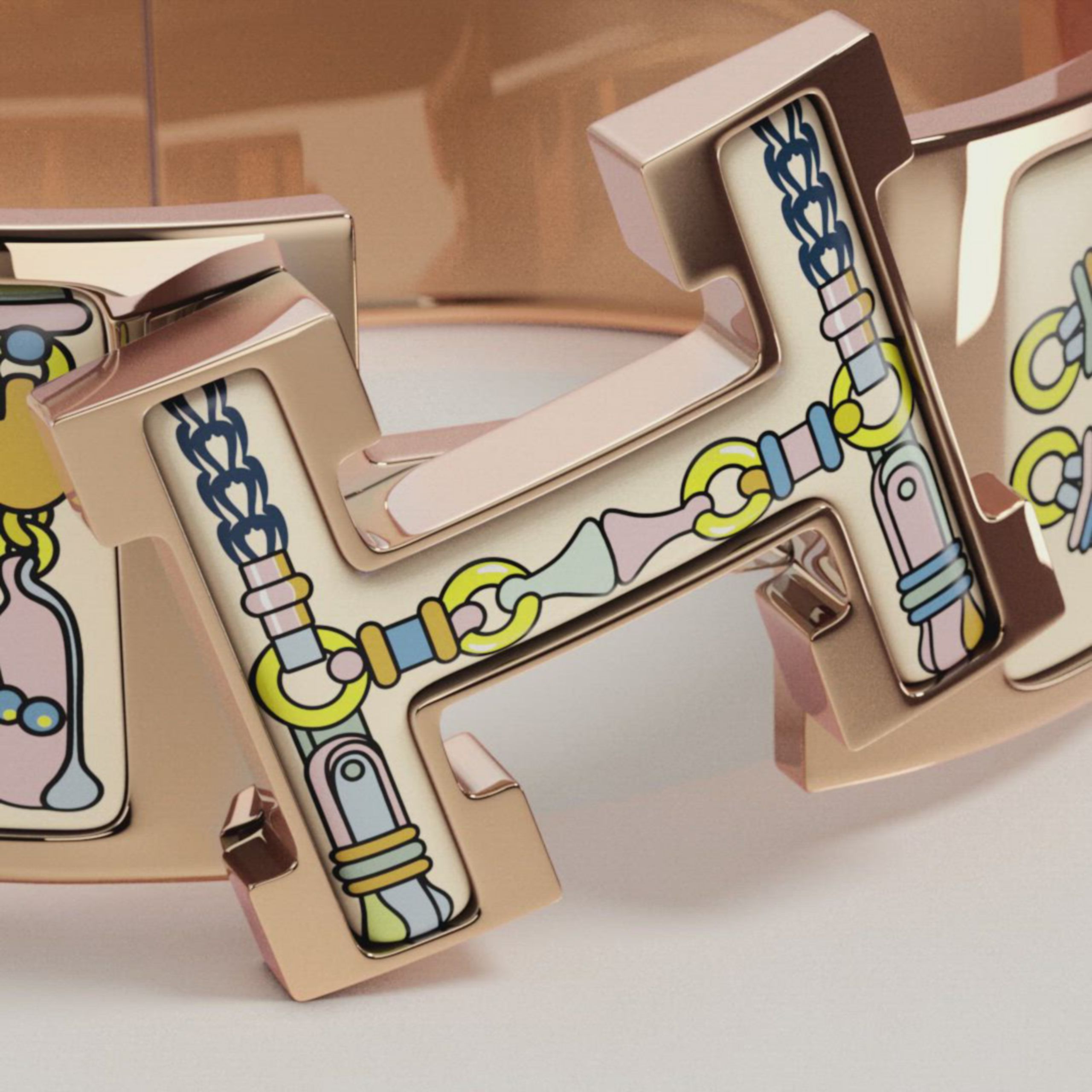 Clic Clac H Flora y Plata bracelet