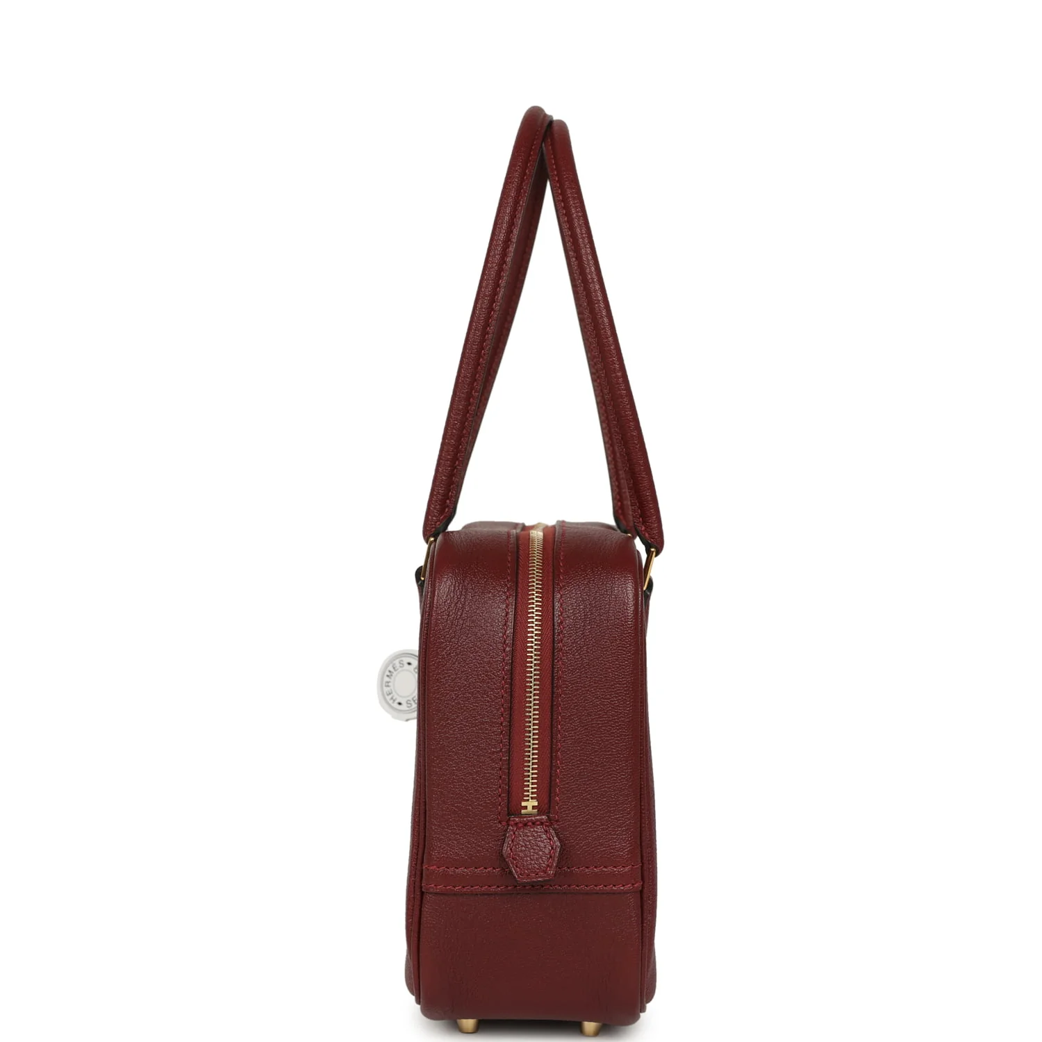 Hermes Mini Plume 21 Bag Rouge H Chèvre Gold Hardware