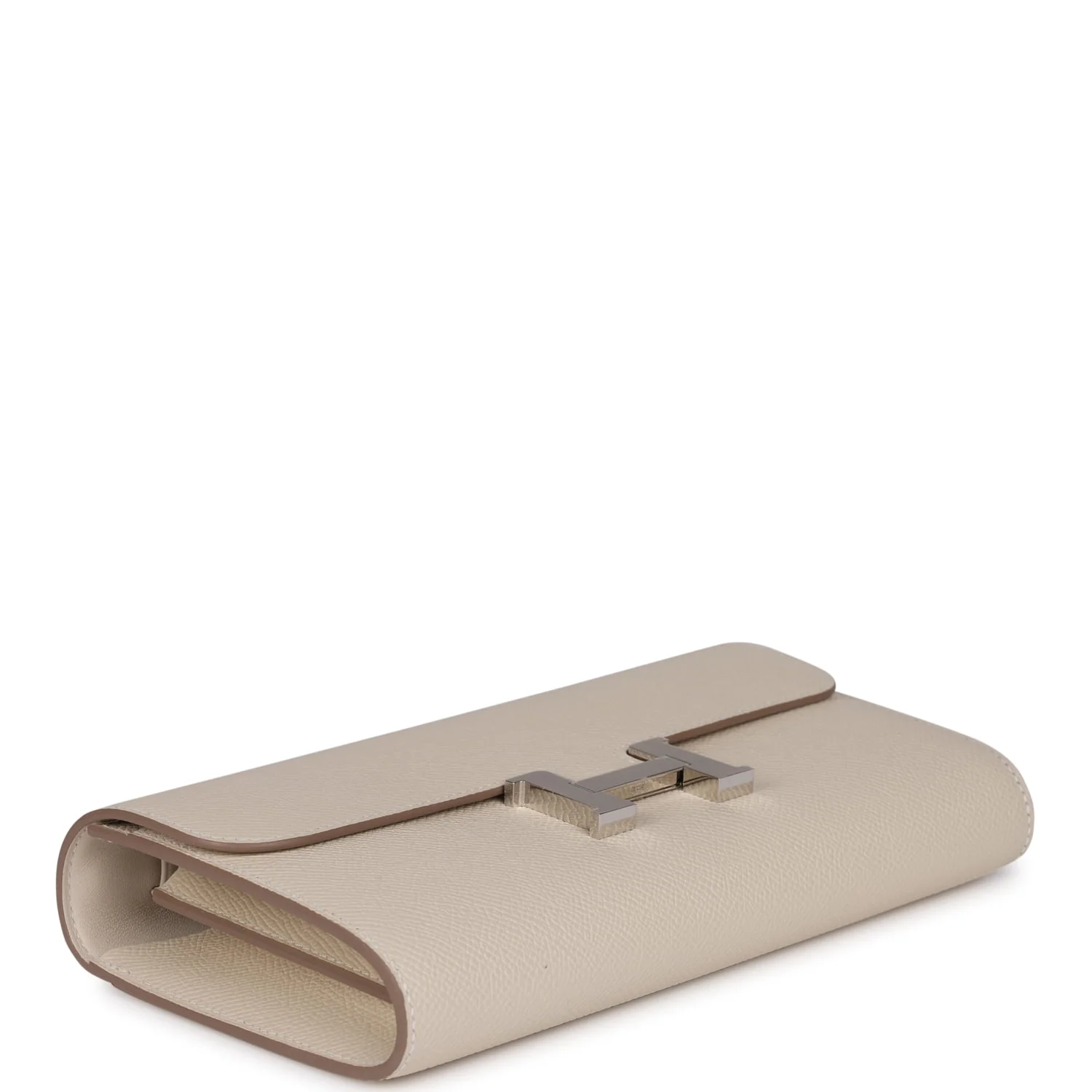 Hermes Constance Wallet To Go Craie Epsom Palladium Hardware