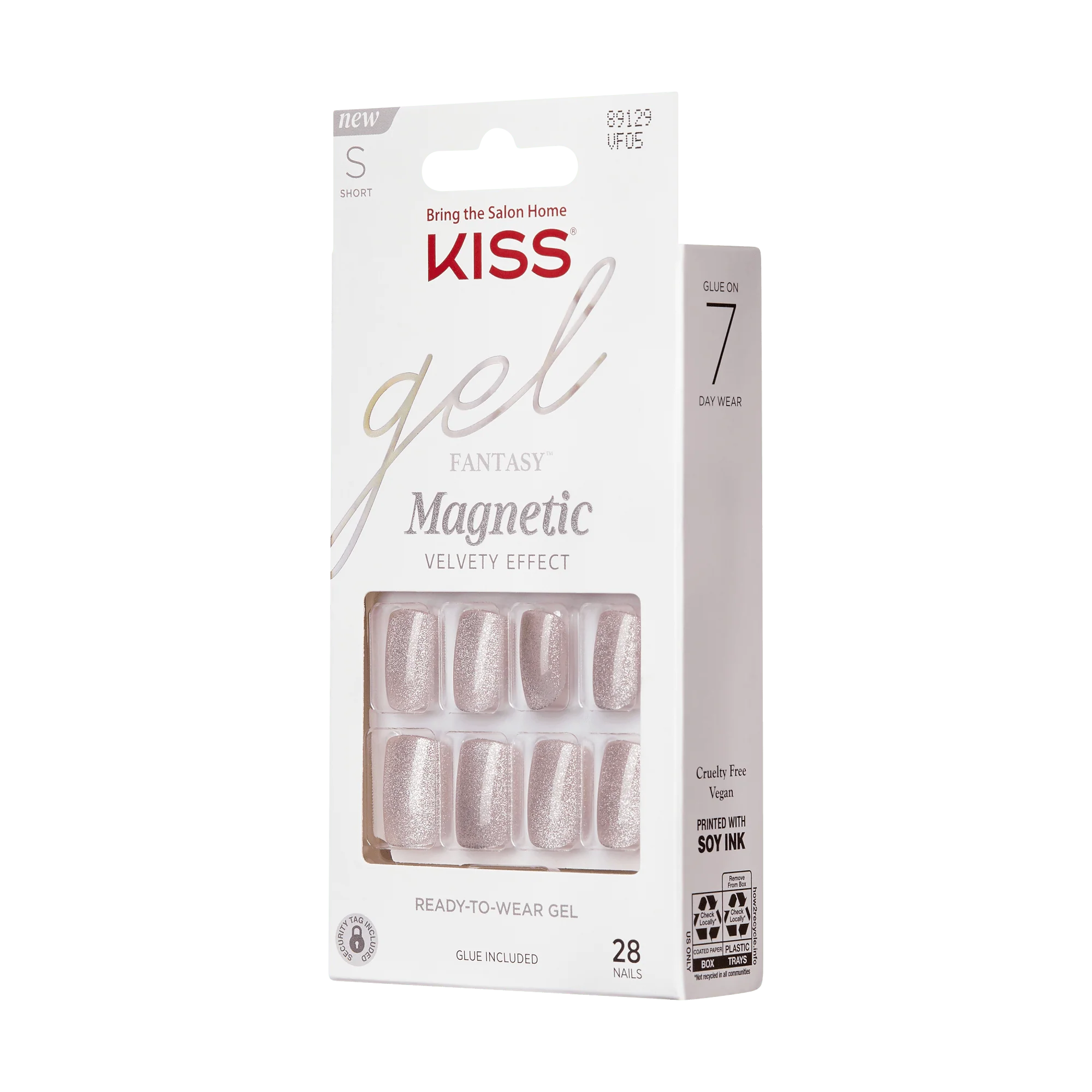 KISS Gel Fantasy Magnetic Press On Glue Nails - Dignity