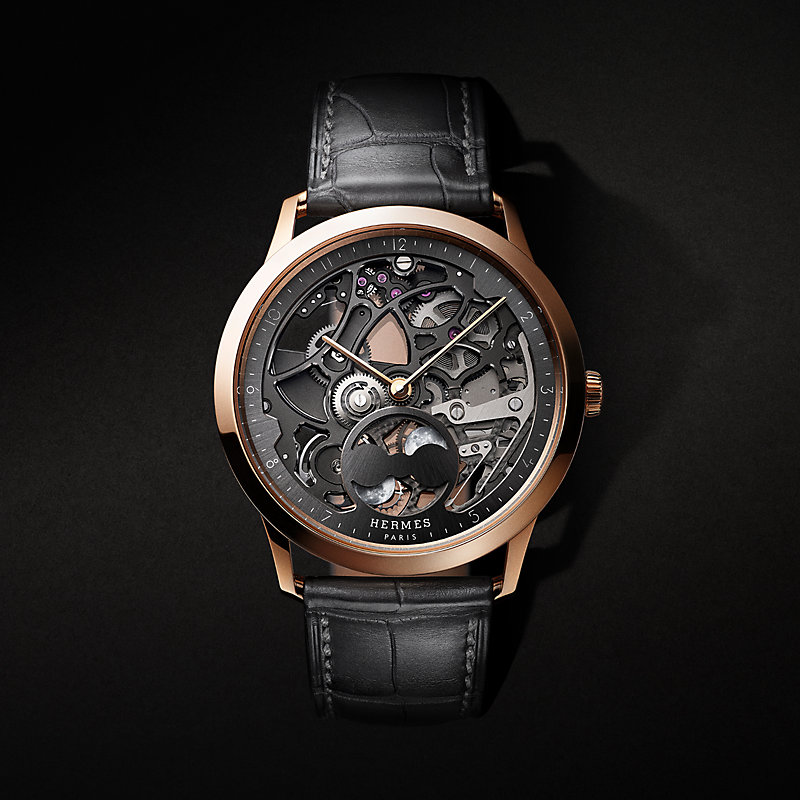 Slim d'Hermès Squelette watch, 39.5 mm