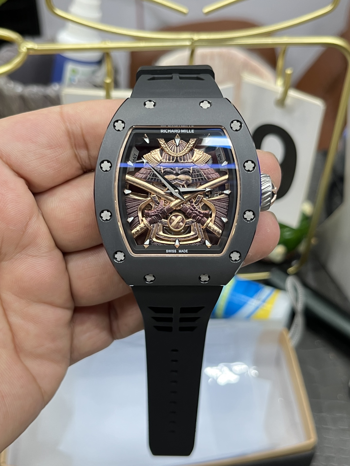 【7A Quality】Replica Richard Mille RM47 Tourbillon Watch Design with Japanese Maple Leaf Motif