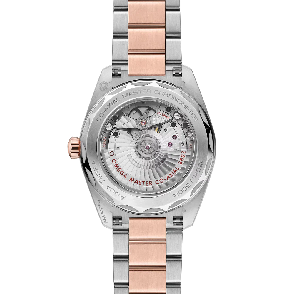 Omega Seamaster Aqua Terra 150M 38 mm Green Dial Stainless Steel and  Sedna™ 18k Rose Gold Bracelet 220.20.38.20.10.001