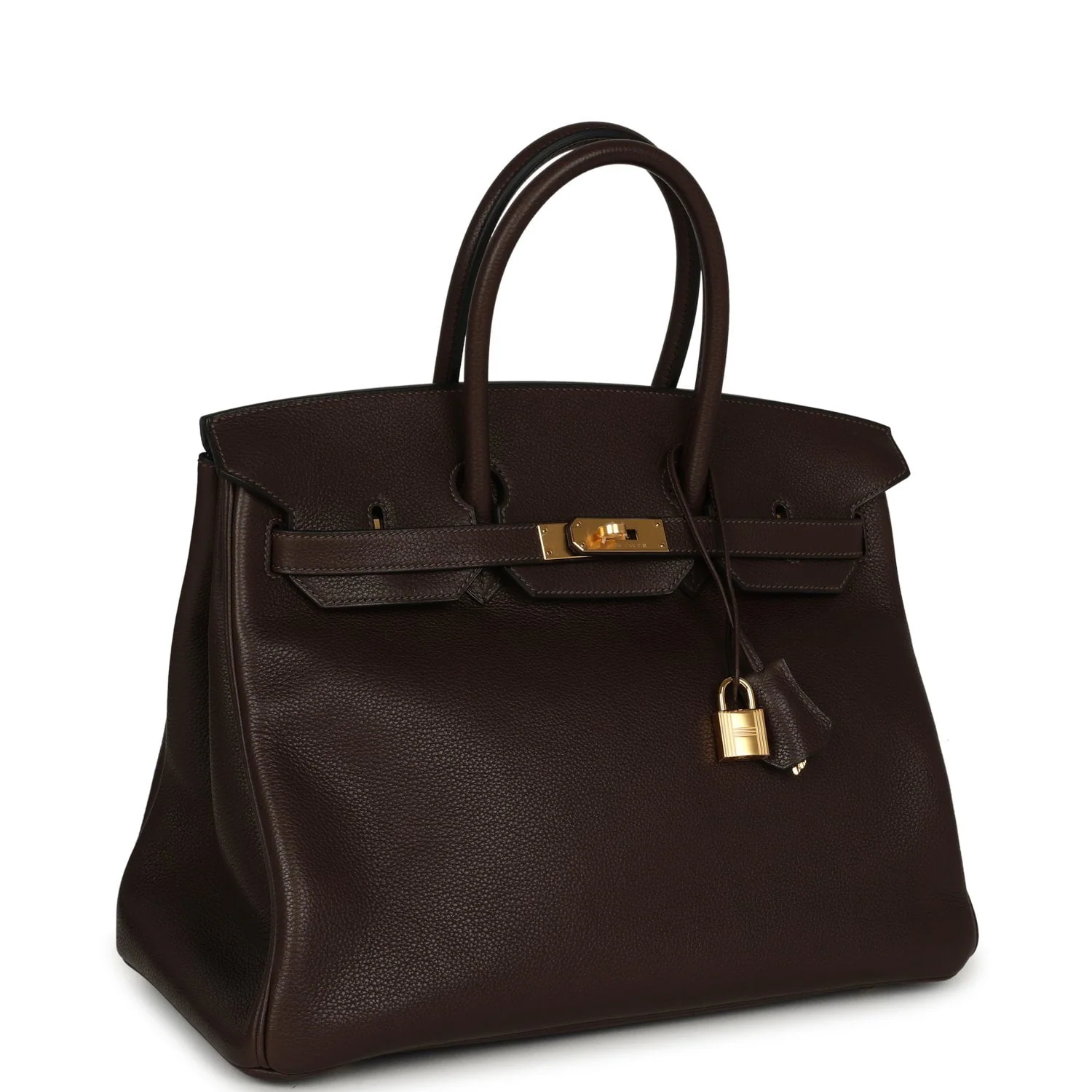HERMÈS Birkin 35 Ebene Barenia Faubourg Gold Hardware