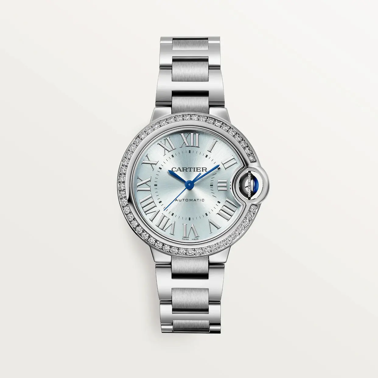 CARTIER Ballon Bleu BLEU Blue Diamond 33 mm W4BB0028 - United Luxury