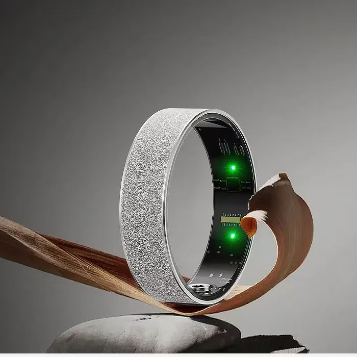 Frosted Smart Ring, European and American Minimalist Style, Couple's Heart Rate, Blood Oxygen, Sleep, Pedometer, Mood Monitor Bracelet- ML10