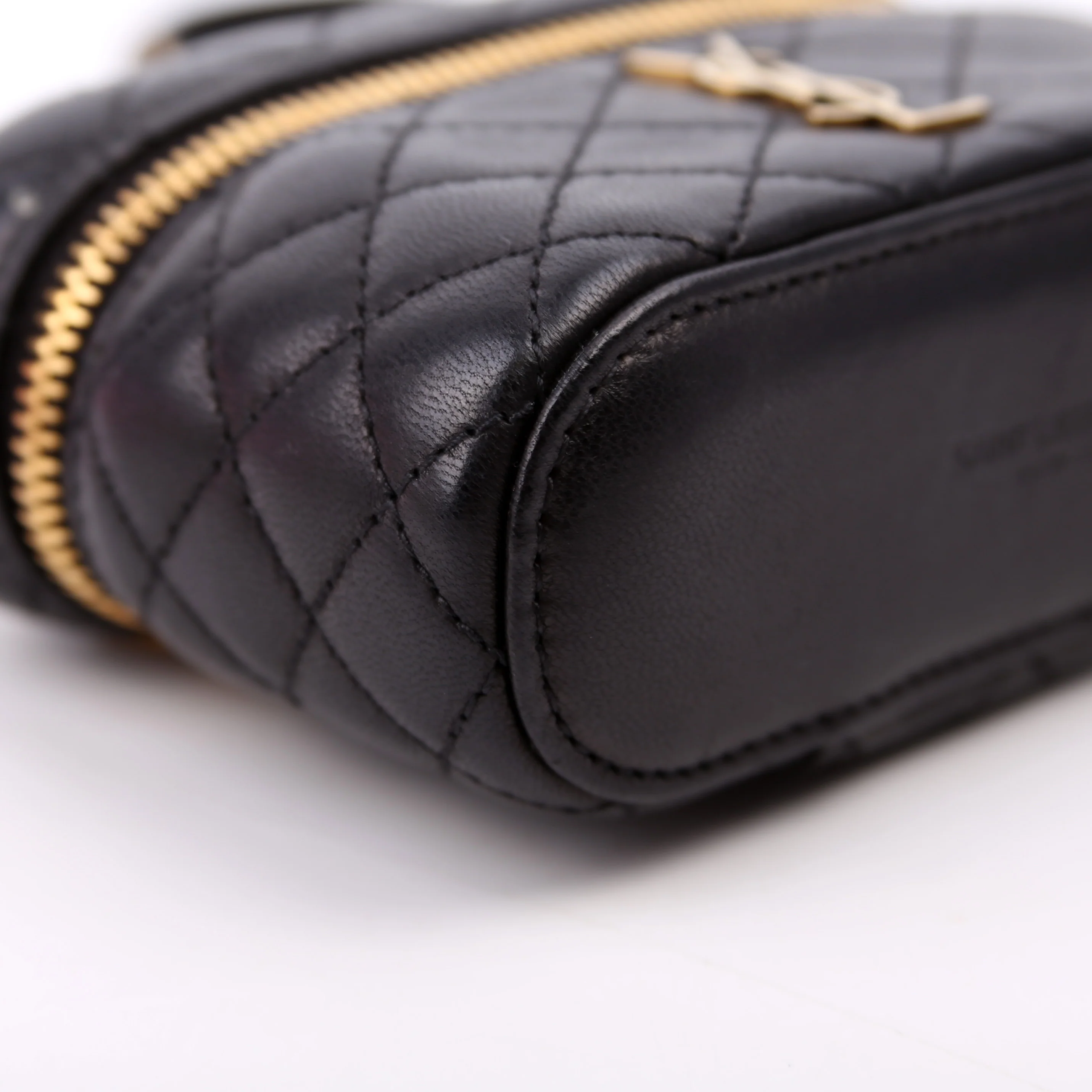 Micro Gaby Vanity Bag Quilted Lambskin Black