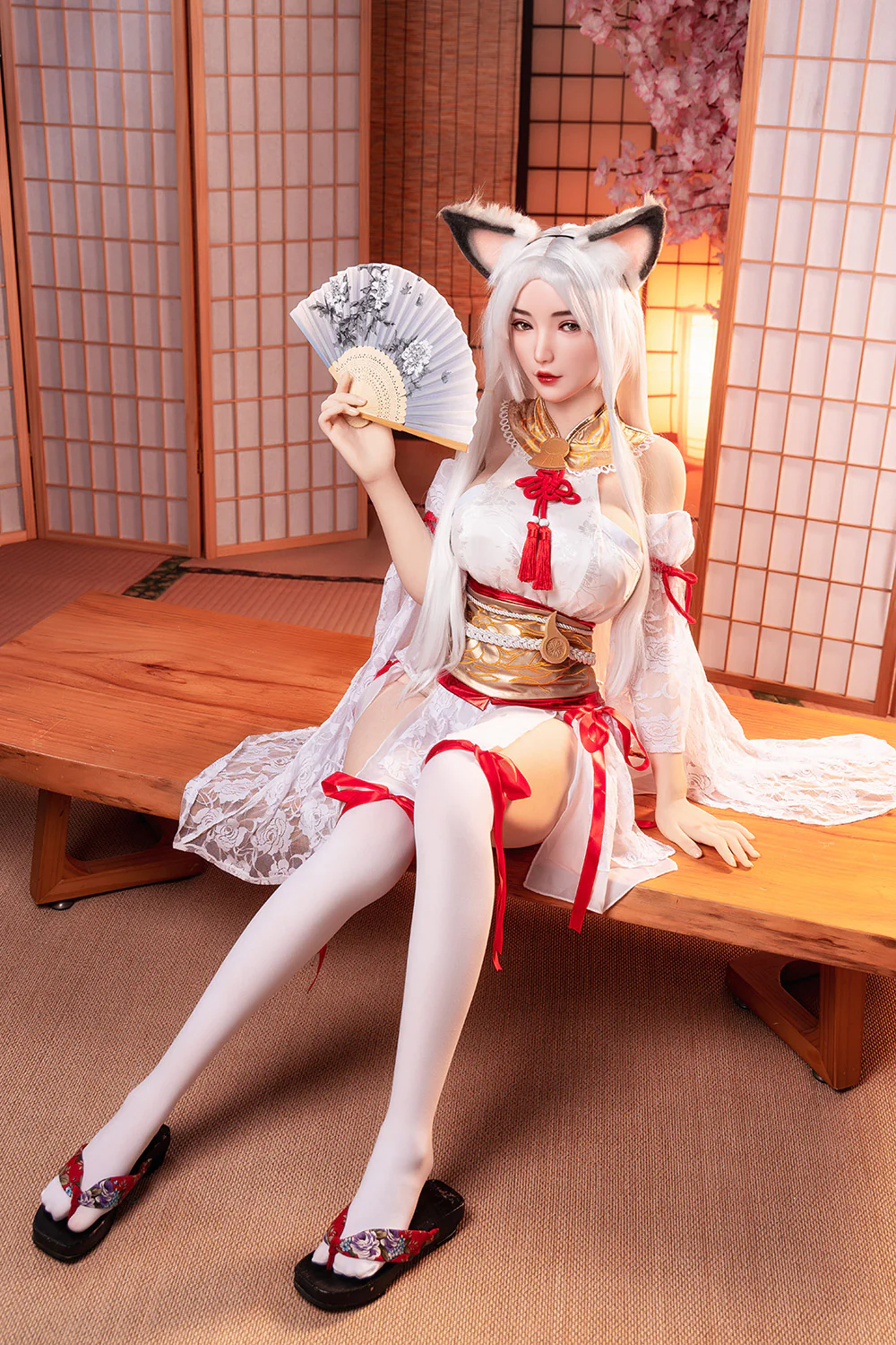 Megan 5ft25 / 160cm #60 Silicone Head + TPE Body Big Boobs Japan Anime Catgirl Hentai Sex Doll