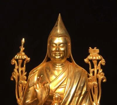 25CM Old Chinese Bronze Statue Buddha N1702