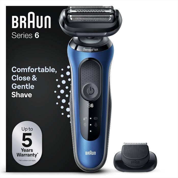 BRAUN - Rasoio SERIES 6 61-B1200S-BLU