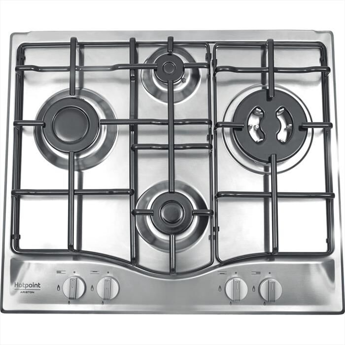 HOTPOINT ARISTON - Piano cottura a gas PCN 642 T/IX/HAR 59cm-Inox