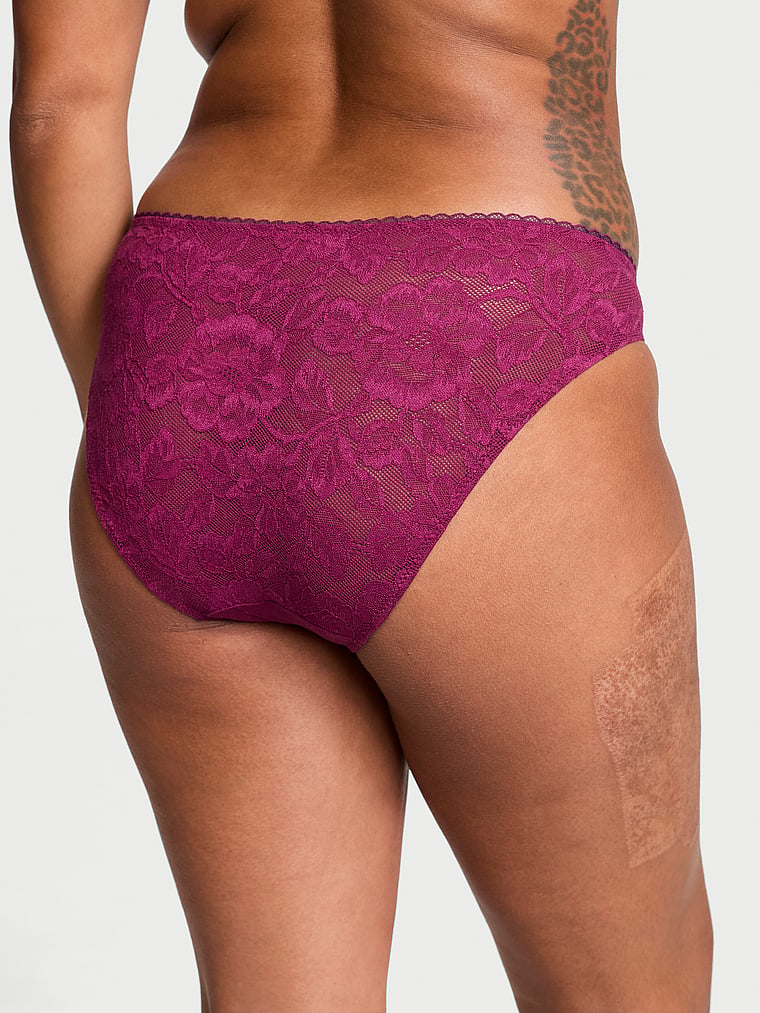 Body by Victoria VS Adaptive Lace-Back  Bikini Panty Lace Trim