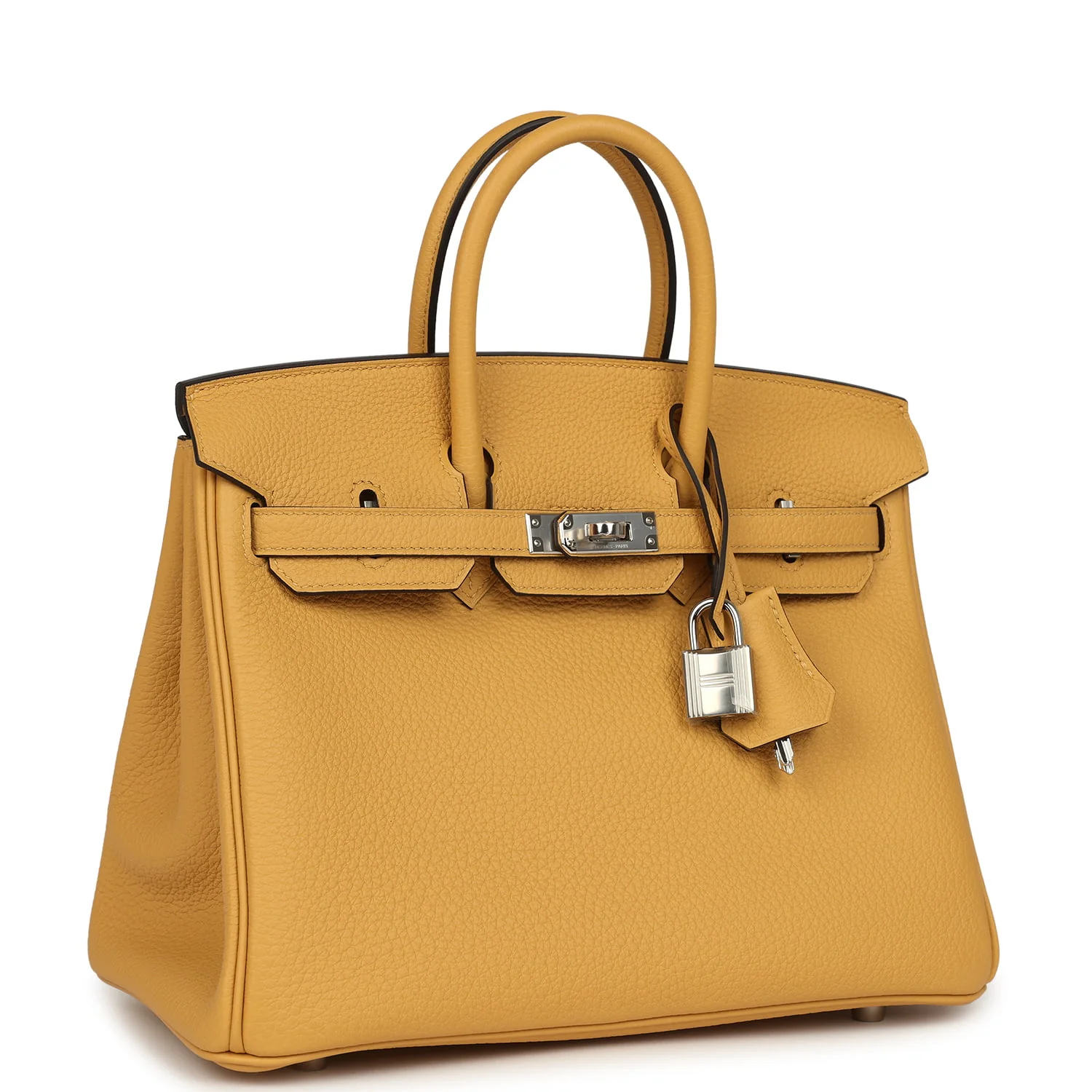 Hermes Birkin 25 Paille Togo Palladium Hardware