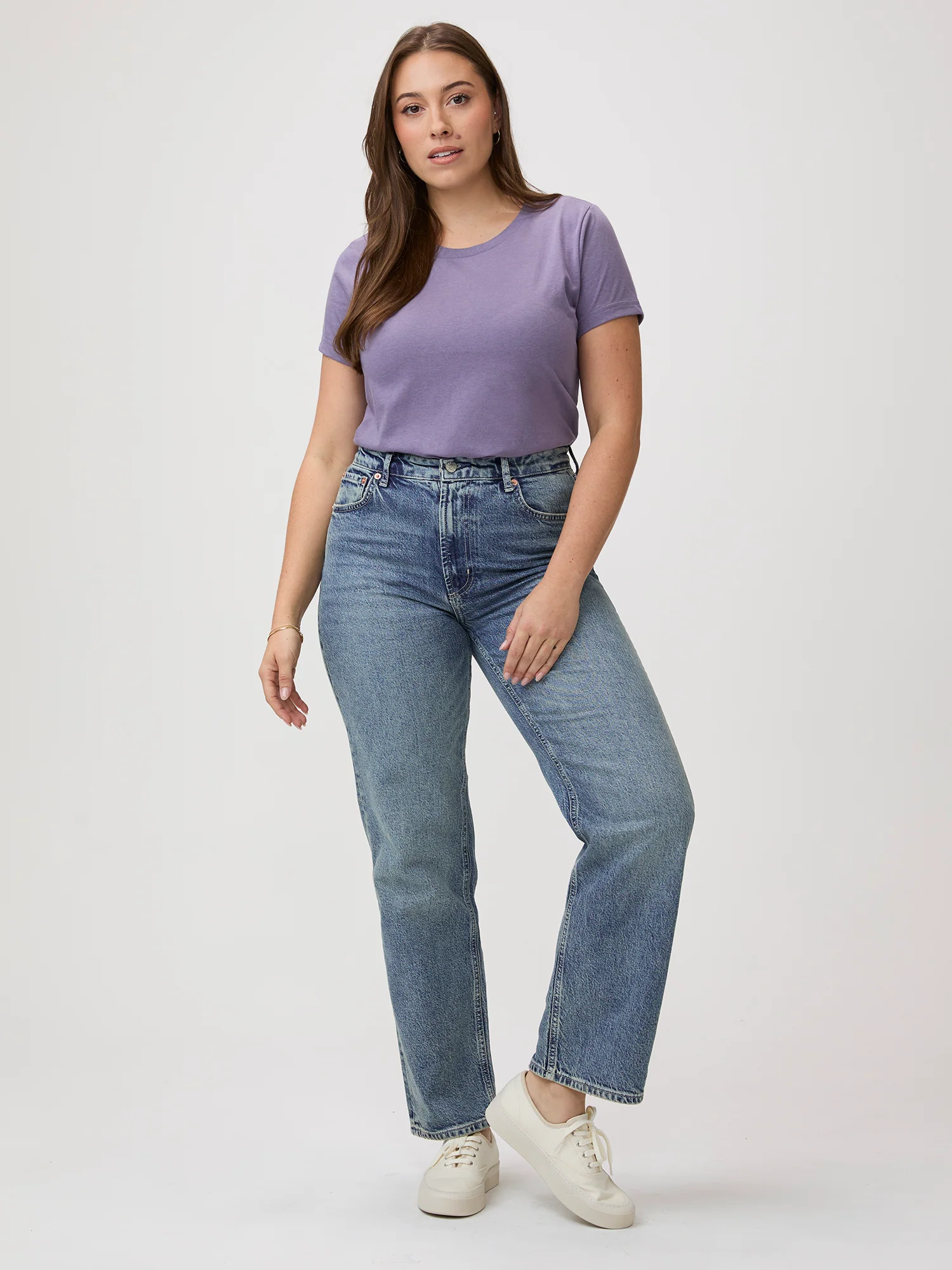 Flint Purple Everyday Crew Neck Tee