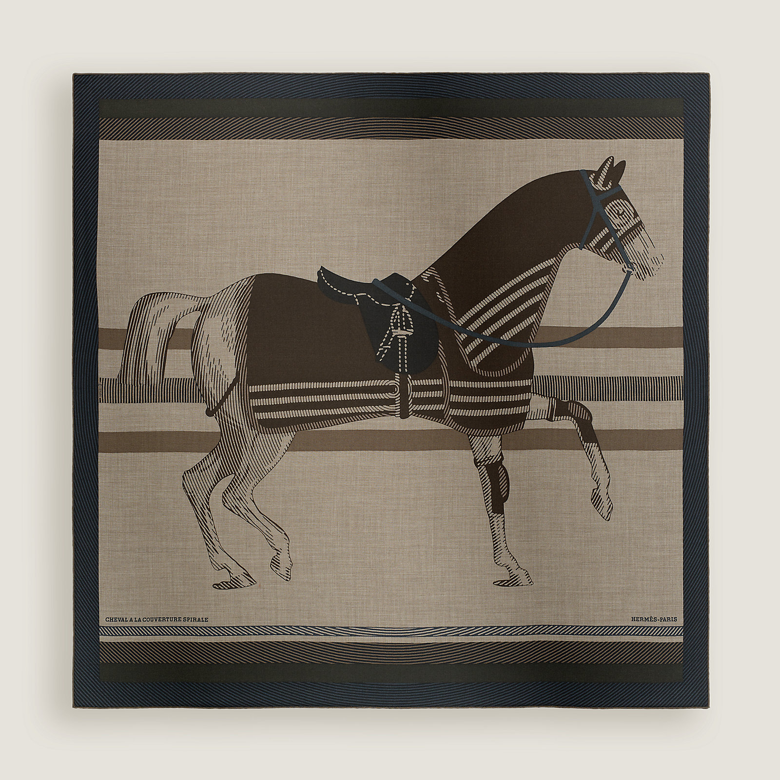 Cheval a la Couverture Spirale scarf 100